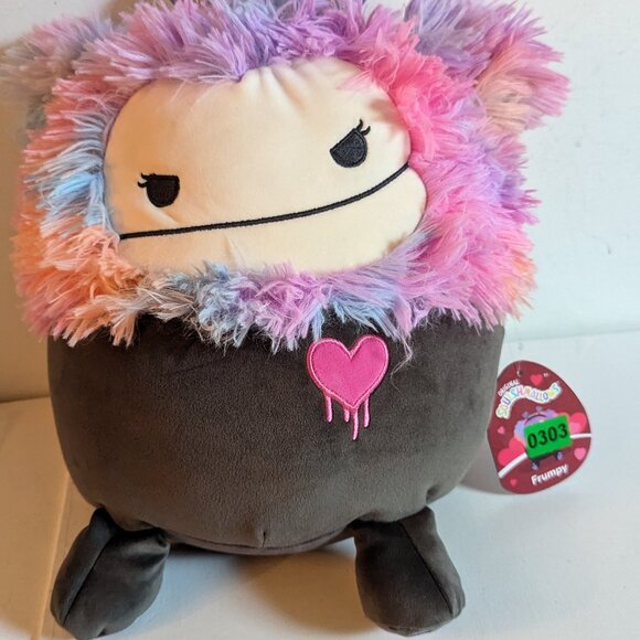 NWT 12" Frumpy Bigfoot Goth Girl Squishmallows Halloween Plush Yeti Error Face - Picture 2 of 14